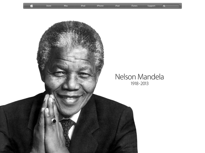 Apple rend hommage à Nelson Mandela